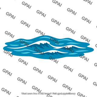 Seawater wave patch