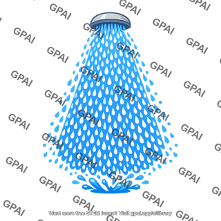 Water shower spray