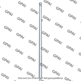 Aluminum flagpole