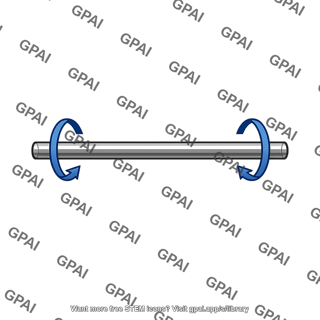 Rotating axle