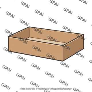 Cardboard box open