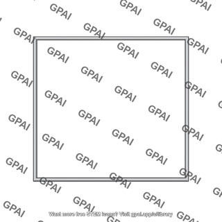 Square frame thin bars
