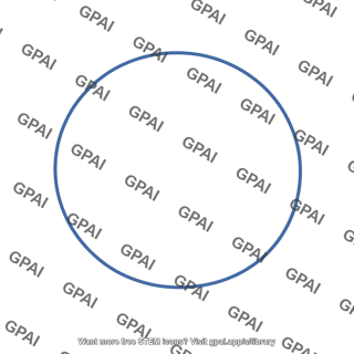 Blue circle outline