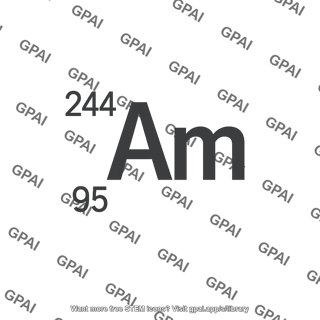 Americium 244 nuclide