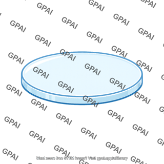 Flat glass disk