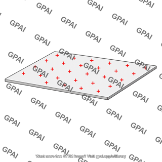 Charged nonconducting sheet