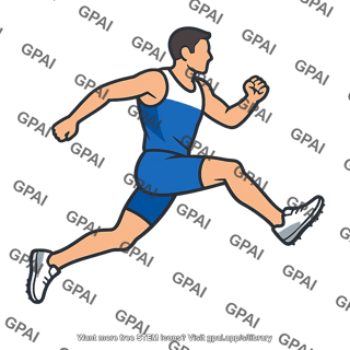 Athlete long jumper