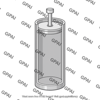 Cylinder with movable piston