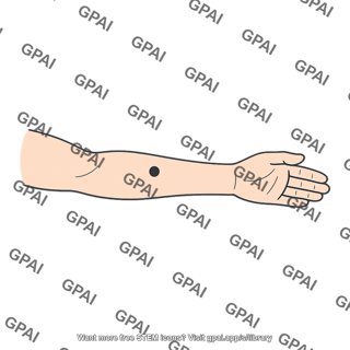 Forearm center of mass
