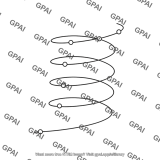 Helical particle path