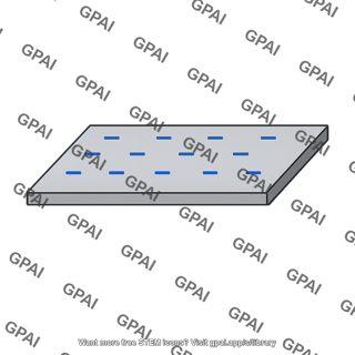 Parallel conducting plate negative