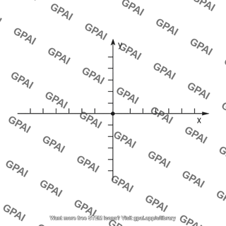 Xy coordinate system with tick marks