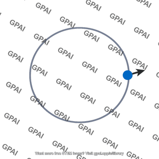 Uniform circular motion trajectory