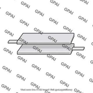 Parallel plate capacitor rectangular with terminals
