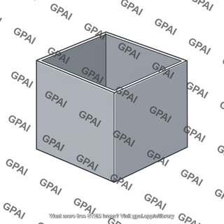 Open top cubical box