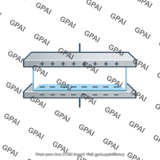 Parallel plate capacitor with dielectric