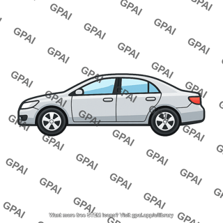 Silver sedan