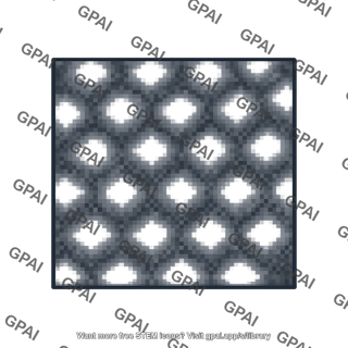Scanning tunneling microscope image of atoms