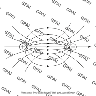 Electric field line dipole
