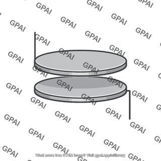 Charging capacitor circular plate