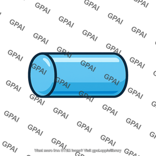 Blue cylinder
