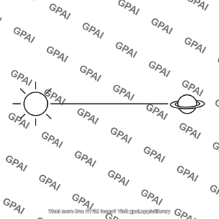 Line connecting sun and planet