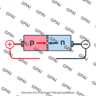 Pn junction forward biased