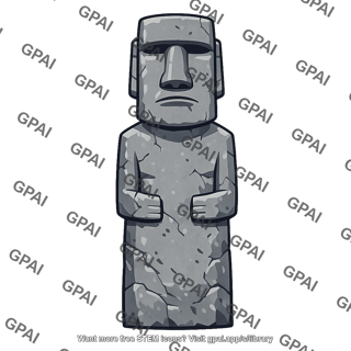 Stone statue easter island