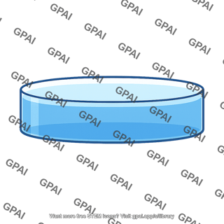 Petri dish with liquid