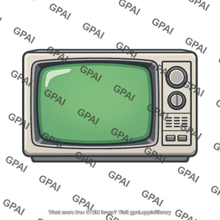 Television screen old fashioned