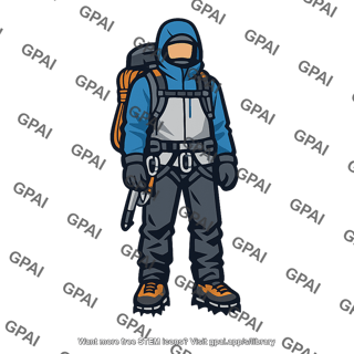 Climber standing