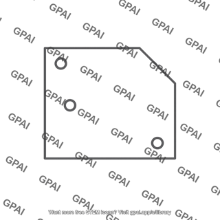 Uniform metal plate snipped