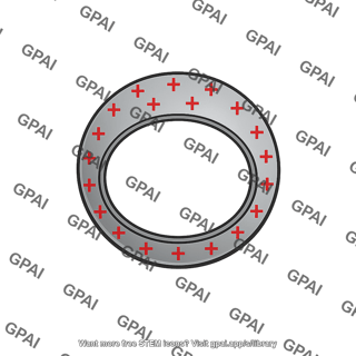 Spherical conducting shell charged