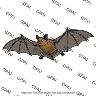 Bat flying