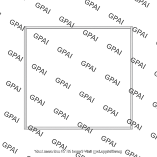 Square frame massless rods