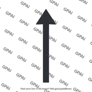 Upward displacement arrow