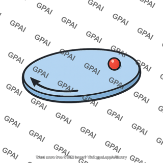Point mass on rotating body