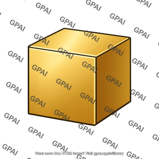 Brass cube