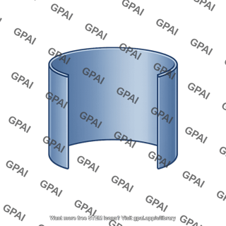 Cylinder curved surface