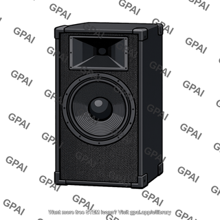 Outdoor stage loudspeaker