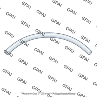 Curved plastic rod