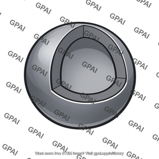 Hollow spherical iron shell