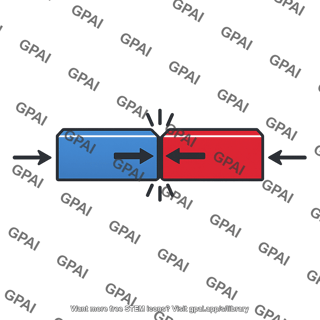 Elastic collision block pair