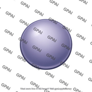 Cesium atom sphere