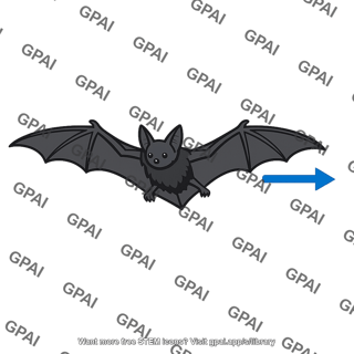 Bat flying