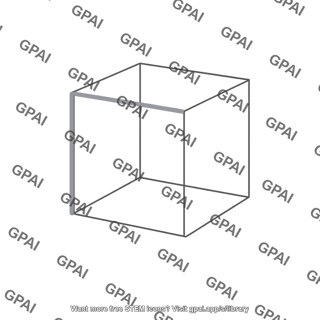 Wireframe cube
