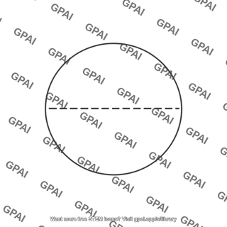 Diameter dashed line