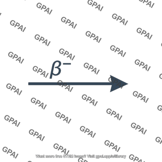 Beta minus decay arrow