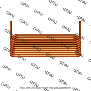 Generator coil rectangular