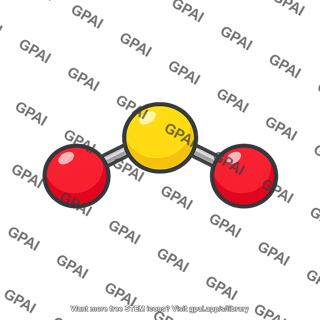 Sulfur dioxide molecule